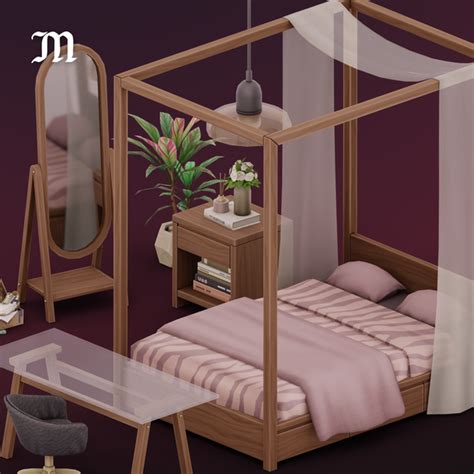 Tranquil Bedroom | myshunosun on Patreon Mod Furniture, Sims 4 Cc Furniture, Bedroom Furniture ...