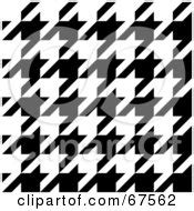 Black And White Large Houndstooth Pattern Posters, Art Prints by - Interior Wall Decor #93694