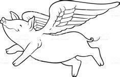 Flying Pig Coloring Pages Free Printable | Flying pig, Coloring pages ...