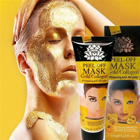 24K Gold Face Mask Peel Off Mask For The Face Anti Wrinkle Anti Aging ...