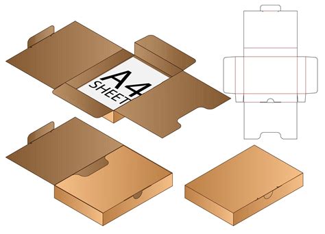 Box Packaging Die Cut Template Design