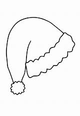 Santa Hats Coloring Pages sketch template