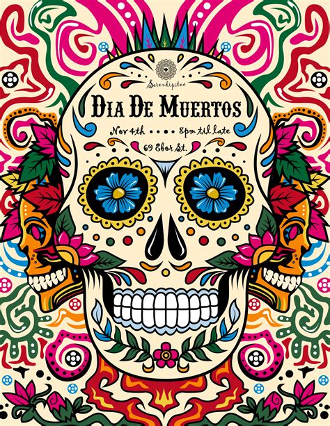 Dia De Muertos Poster by Neil V Fernando | Dia de muertos, Muertos, Illustration