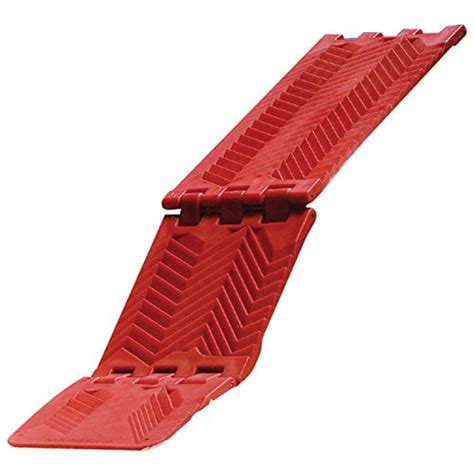 MAXSA Foldable Traction Mat, Car Extraction Mat for tires stuck in Snow, Sand & Mud, Red 20025 ...