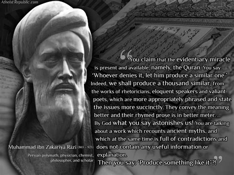 Persian polymath Al-Razi (Rhazes) (d. 925) | Quran, Atheist, Sayings