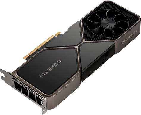 Nvidia Geforce Rtx 3080 Ti 12gb Gddr6x Pci Express 4.0 Graphics Card - Titanium And Black ...