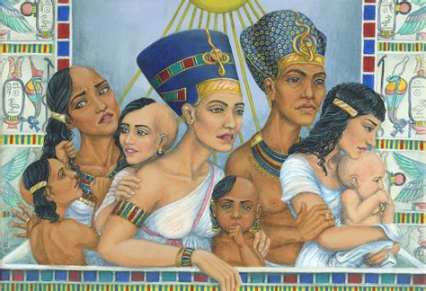 Akhenaton and family portrait