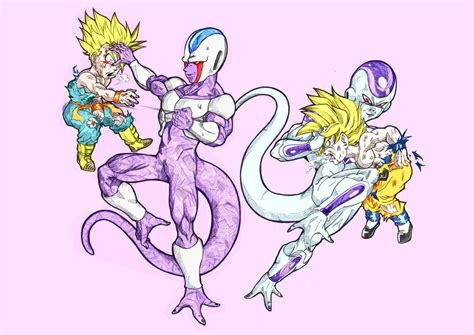 return if frieza coloer fight by silverhedgehog2009 on DeviantArt