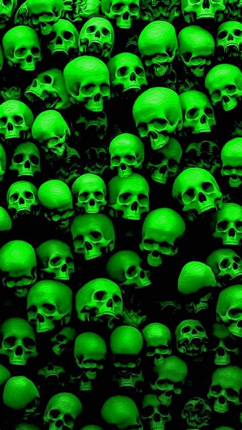 Green Fire Skull Wallpapers - Top Free Green Fire Skull Backgrounds - WallpaperAccess