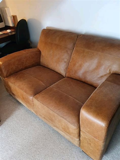 DFS 2 Seater Leather Sofa | in Bursledon, Hampshire | Gumtree