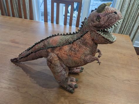 Big Disney DINOSAUR 26" X 18” CARNOTAURUS Plush Very Rare Scale Skin Large Size | eBay