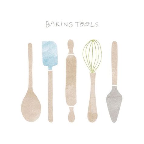 Baking tools illustration by Mackenzie Palma | Baking tools ...