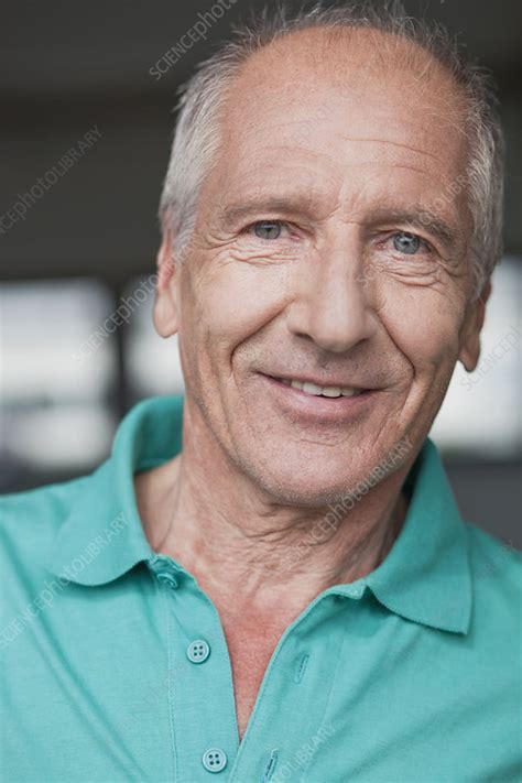 old man smiling at viewer - Stock Image - F003/7451 - Science Photo Library