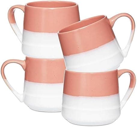 Amazon.com: Heartland Hive Set of 2 Stoneware Coffee Mugs- Bright ...