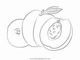 Nectarine Coloring Pages sketch template