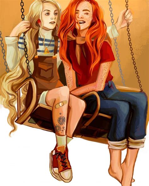 I did not know luna and Ginny were a ship but all their fan art is adorable Harry Potter Anime ...