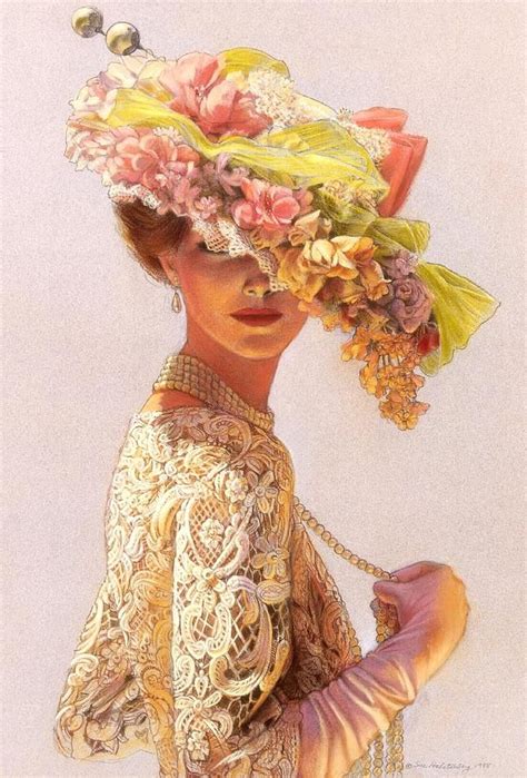KUFER z artystycznym rękodziełem : Dama w kapeluszu w dwóch wersjach