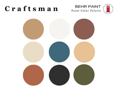 Behr warm paint scheme craftsman behr paint palette historic home paint colors craftsman paint ...