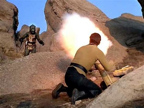 Star Trek - 'Arena' -Kirk fires his makeshift bamboo cannon. | Star ...