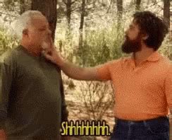 Zach Galifianakis Shhh GIF - Zach Galifianakis Shhh Shut I Up - Gif's ...