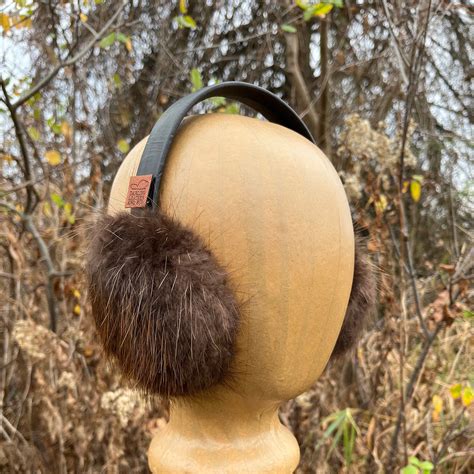 Beaver fur Earmuffs - Lined with Plucked & Sheared Beaver fur – Darling Leather And Fur LLC