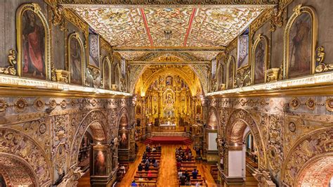 Ancient Iglesia de San Francisco in Quito, Ecuador