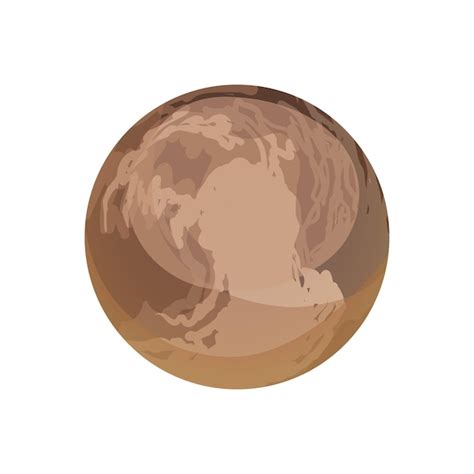 Premium Vector | Pluto dwarf planet, Collection of Planets of solar system, Cartoon style ...