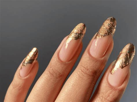 15 Gold Foil Manicure Ideas That Will Take Your Nails to the Next Level