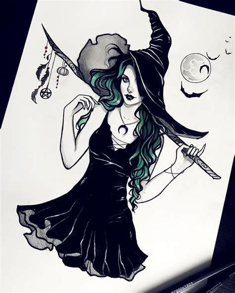 regram @annamarineart Witching hour Original artwork and prints available in my store. Link in ...