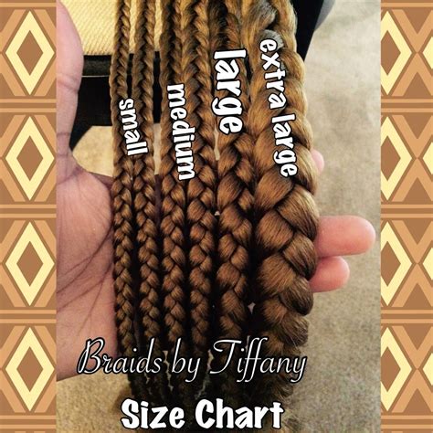 My size chart #smallboxbraids | Box braids sizes, Braided hairstyles, Box braids styling