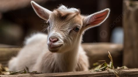 Baby Goat With Its Eyes Wide Open Background, Baby Goat Sticking Out Tongue, Hd Photography ...