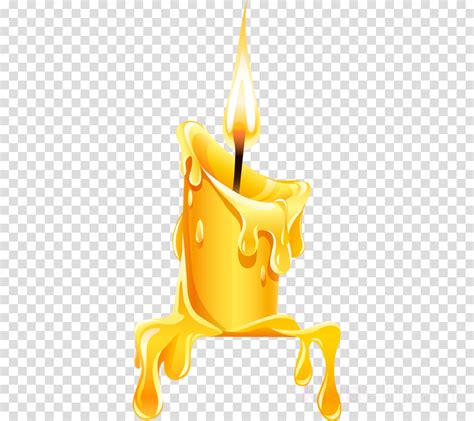 Candles clipart yellow candle, Candles yellow candle Transparent FREE ...