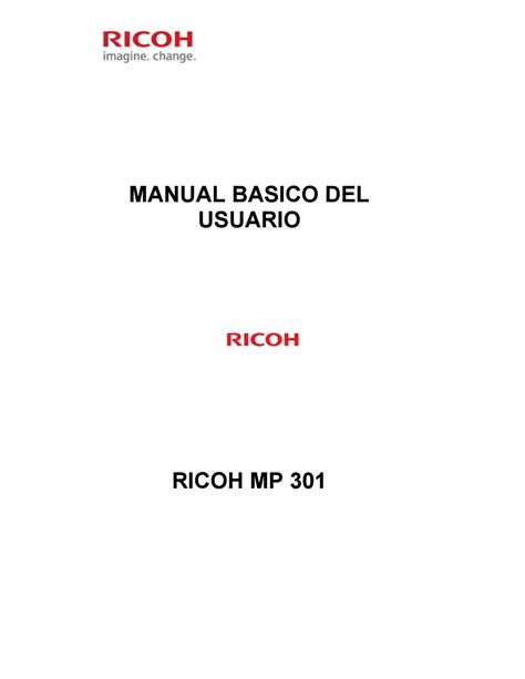 Ricoh mp 301 manual basico del usuario by Patric Fabres - Issuu