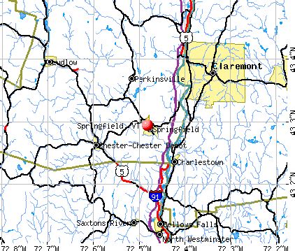 Springfield, Vermont (VT 05156) profile: population, maps, real estate ...