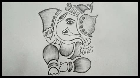 Ganesh Chaturthi Drawing || How To Draw Ganesha Drawing || Easy Ganesh Drawing || Pencil Drawing ...