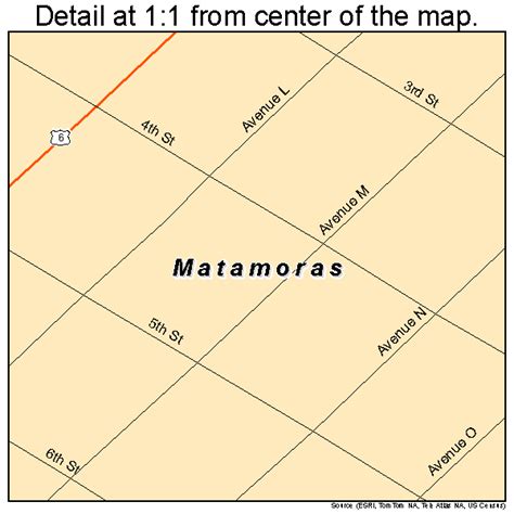 Matamoras Pennsylvania Street Map 4248048