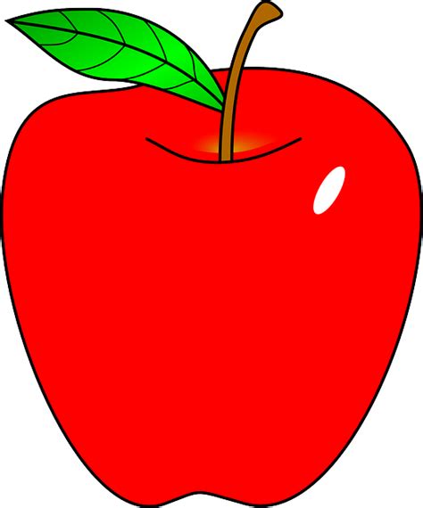 Red Apple Fruit · Free vector graphic on Pixabay