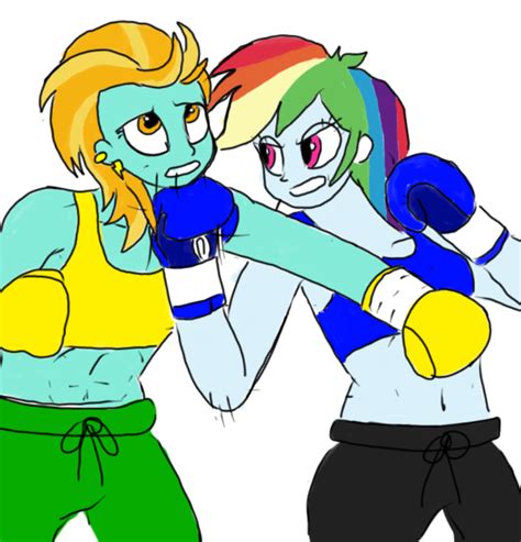 Lightning Dust Vs Rainbow Dash by Toyminator900 on DeviantArt