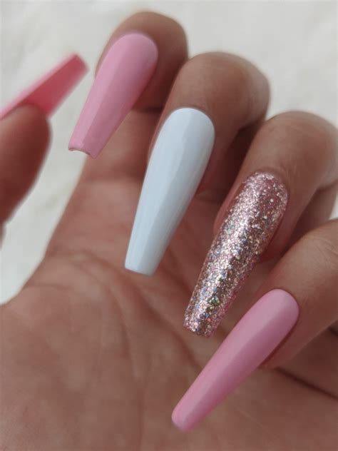 +29 Top Light Pink And White Nails | Nails, Pink acrylic nails, Baby pink nails acrylic