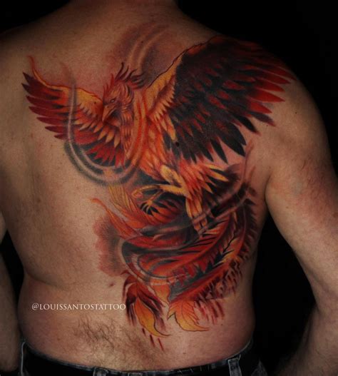 Realistic Phoenix Tattoo by Louis | Louis Santos Tattoo