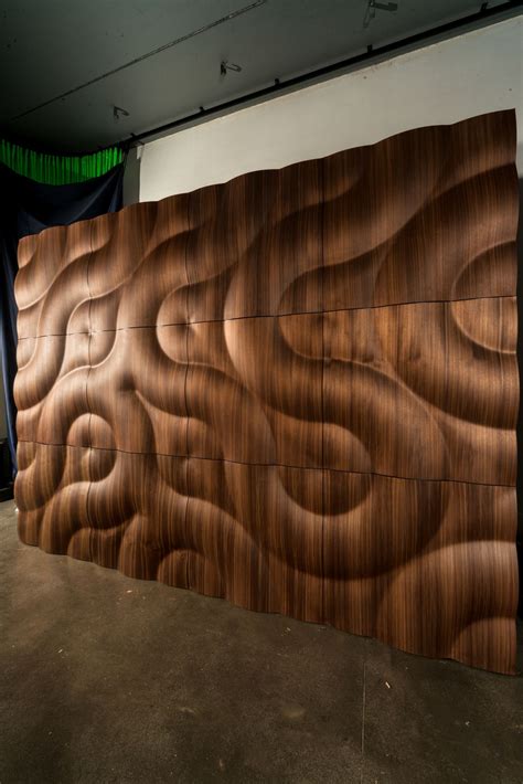 Modular wooden 3D Wall Panel BURAN by MOKO | Väggar