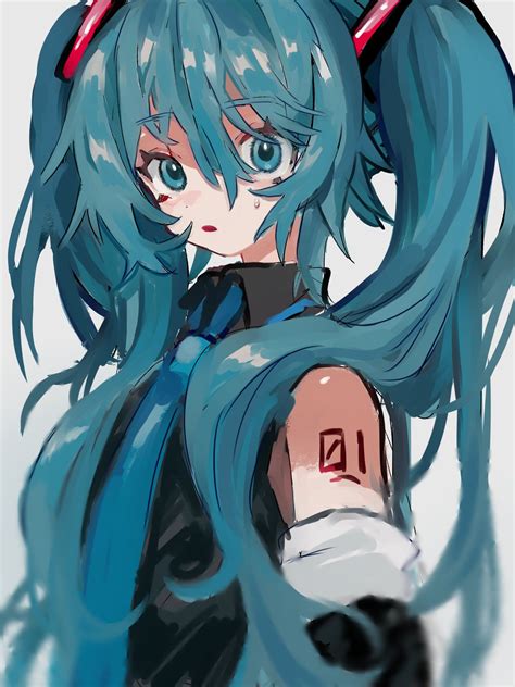 倭文 on Twitter: "初音ミク… " Miku Hatsune Vocaloid, Character Art, Character ...