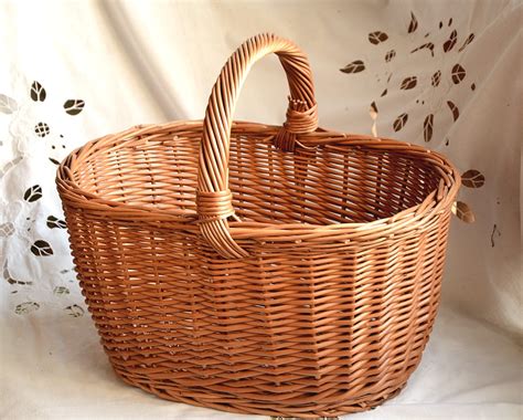 Large Oval Basket Large Wicker Basket Handwoven Basket Singapore | ubicaciondepersonas.cdmx.gob.mx