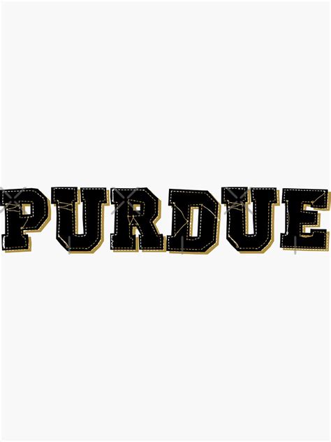 "Purdue" Sticker for Sale by jtbaum | Redbubble