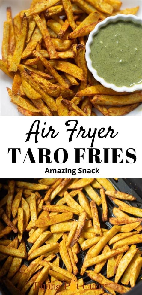 Taro Fries (Air Fryer, Oven, Stovetop) - Piping Pot Curry