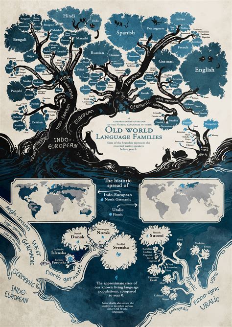 The Tree of Languages Illustrated in a Big, Beautiful Infographic ...