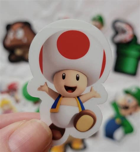 Super Mario Custom Vinyl 11 Sticker Party Packs Party - Etsy