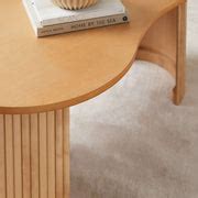 Eve Pebble Shaped Coffee Table – Birch