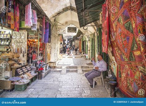 Market in Jerusalem Old Town Israel Editorial Stock Image - Image of ...