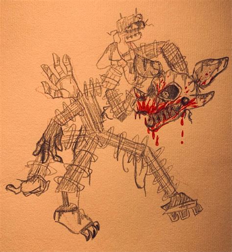 was that the bite of 87’ ???! (mangle drawing) | Five Nights At Freddy's Amino